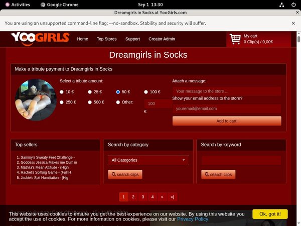 Discount Dreamgirls In Socks Account