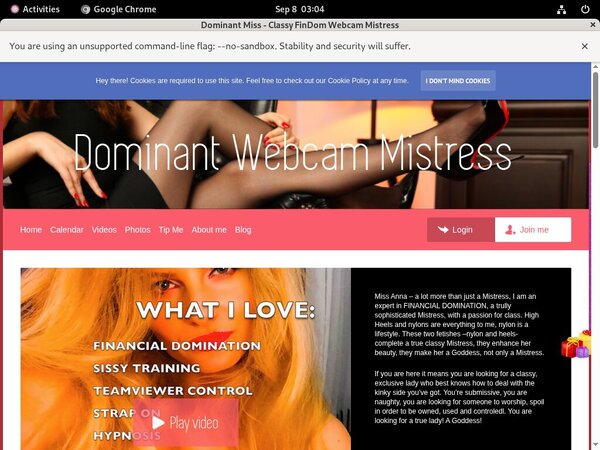 Dominant Miss - Classy FinDom Webcam Mistress With Free Trial Dominant Miss - Classy FinDom Webcam Mistress With Free Trial