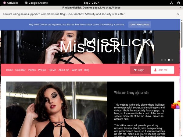FindomMisSlick Free Memberships
