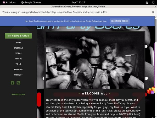 Join XtremePartyGoers With Paypal