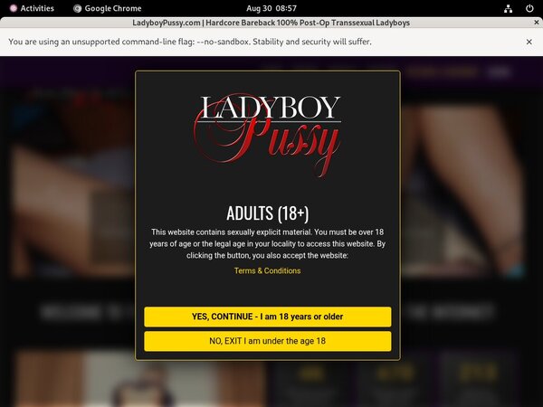 Ladyboy Pussy Discount Membership Deal