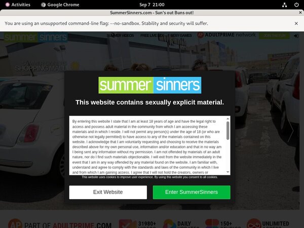 Summer Sinners Parola D'ordine Gratuito